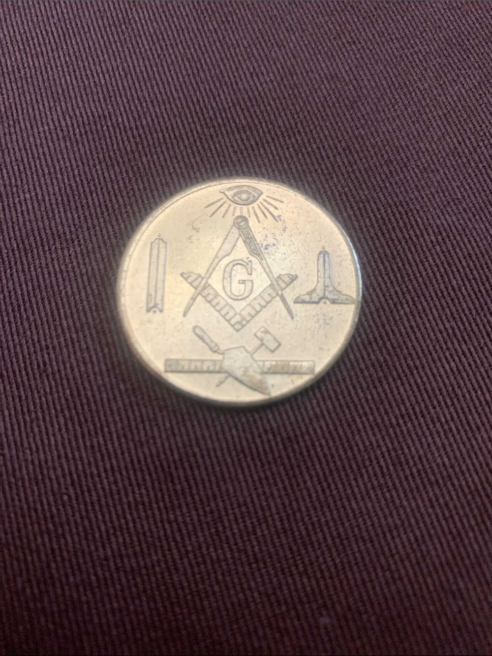 Engrave-able Masonic coin